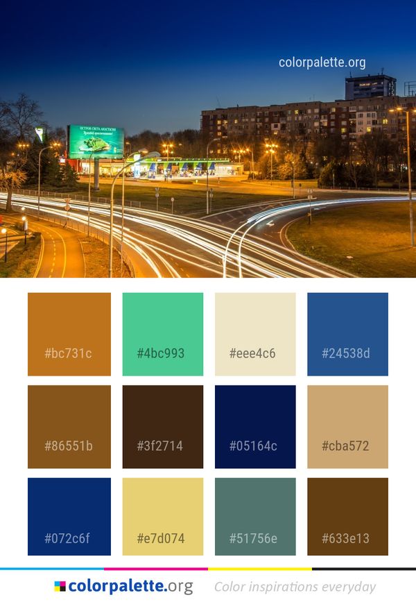 Metropolitan Area Cityscape Urban Color Palette