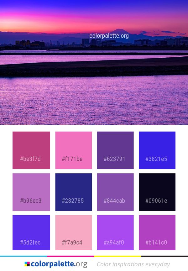 Sky Horizon Afterglow Color Palette