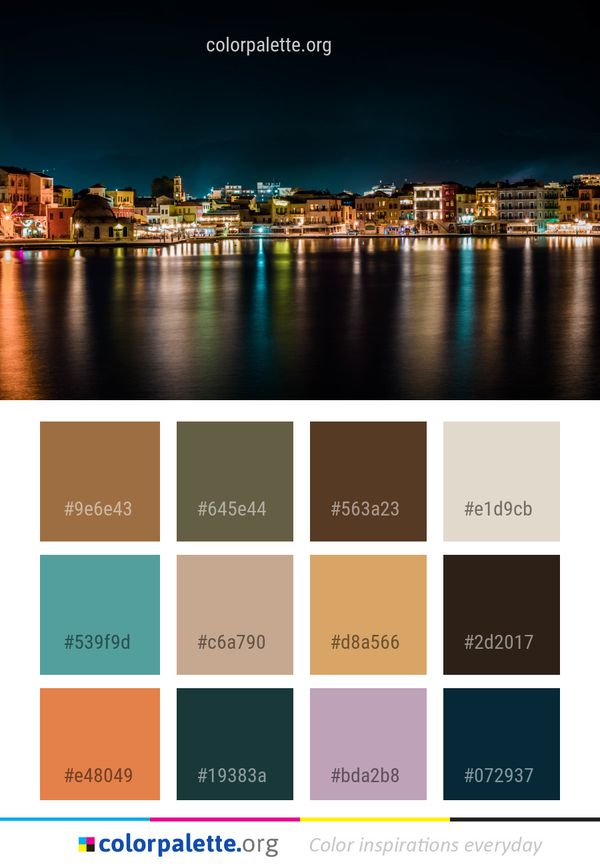 Cityscape Reflection City Color Palette