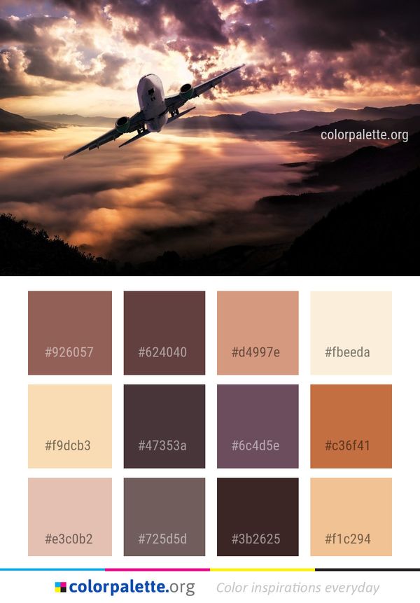 Sky Aviation Atmosphere Color Palette