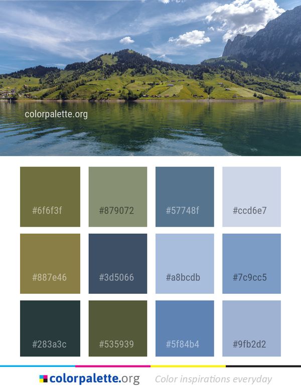 Nature Reflection Sky Color Palette