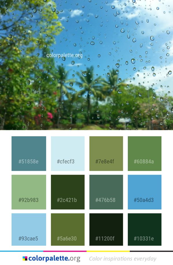 Sky Ecosystem Water Color Palette