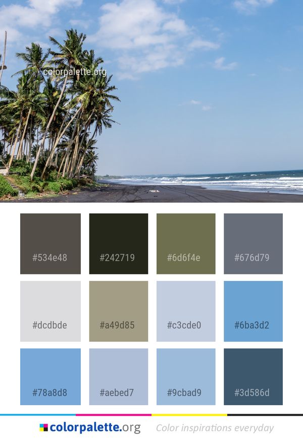 Sky Sea Body Of Water Color Palette