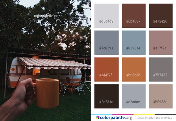 Tent Roof Backyard Color Palette