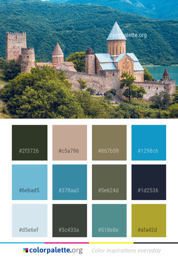 Landmark Ch??teau Sky Color Palette
