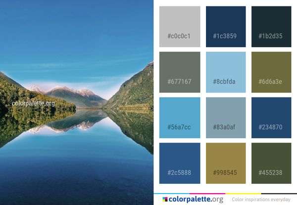 Reflection Nature Sky Color Palette