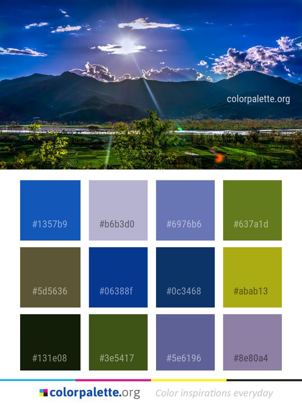 Sky Nature Mount Scenery Color Palette