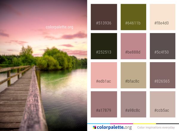 Sky Reflection Waterway Color Palette