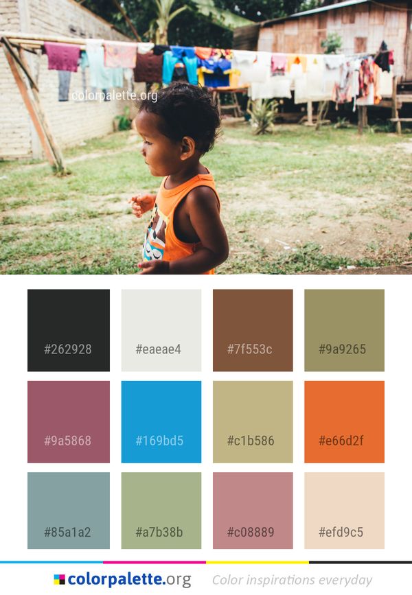 Child Girl Tree Color Palette