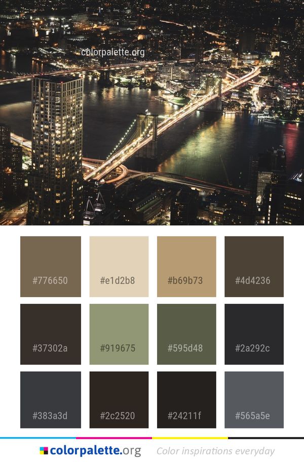 Metropolitan Area Cityscape City Color Palette