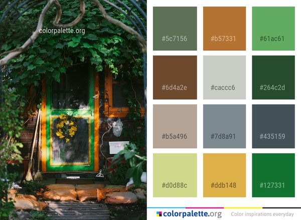 Nature Green Tree Color Palette