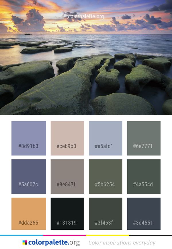 Sea Shore Sky Color Palette