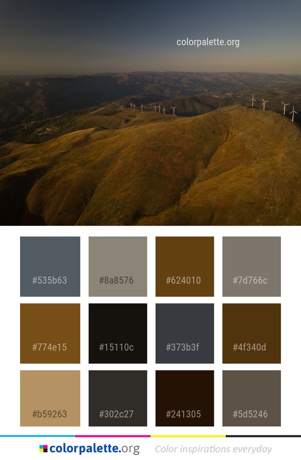 Sky Hill Mountainous Landforms Color Palette