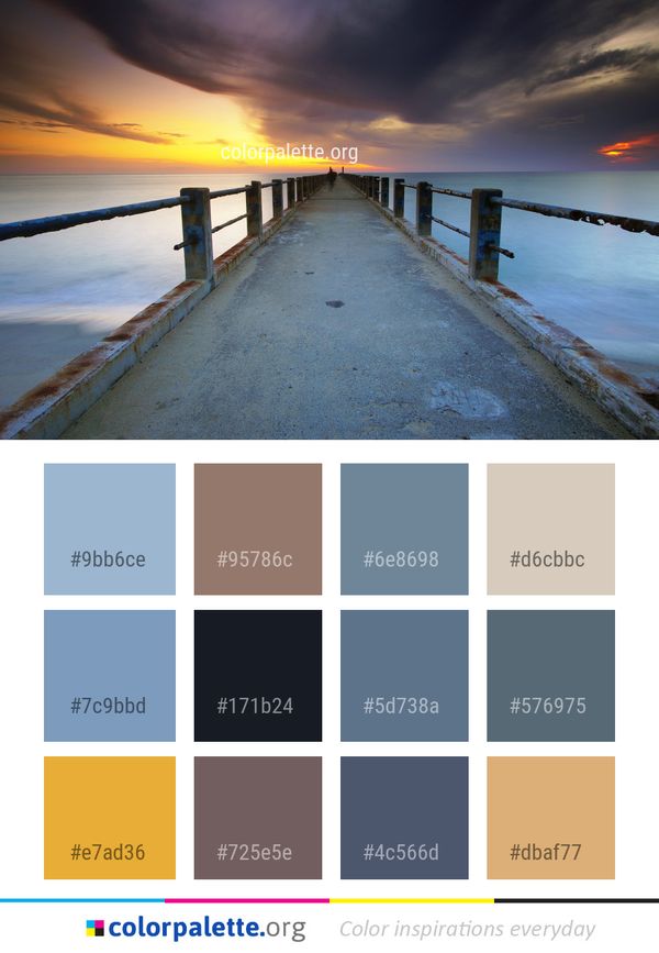 Sky Horizon Cloud Color Palette