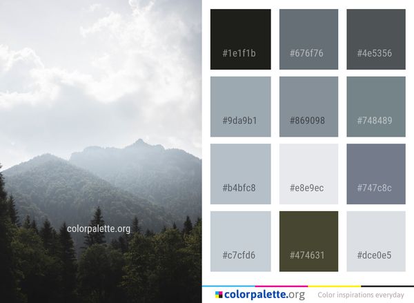 Sky Mountainous Landforms Cloud Color Palette