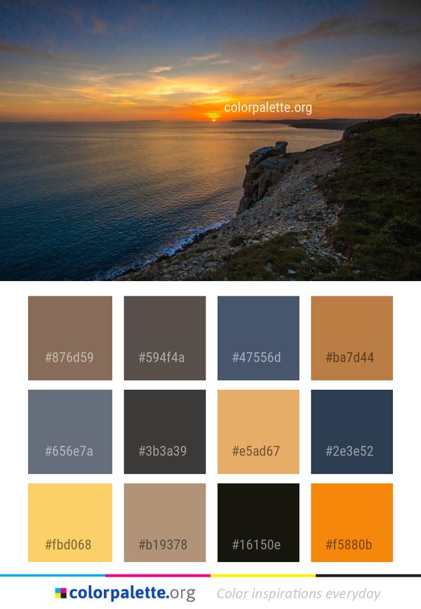 Sky Sea Horizon Color Palette