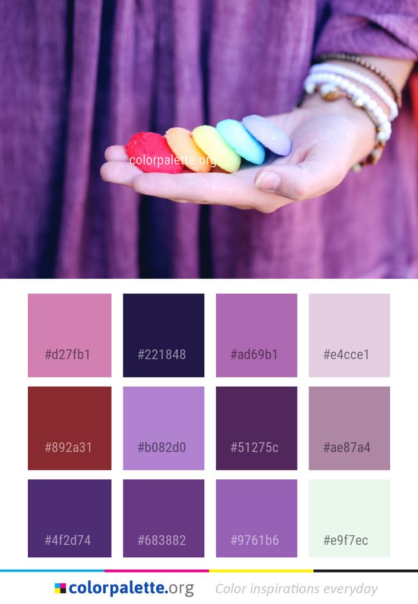 Sweetness Hand Finger Color Palette
