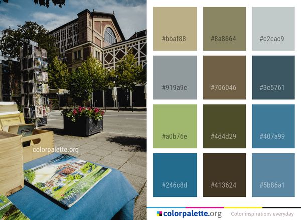 Urban Area Neighbourhood Tree Color Palette