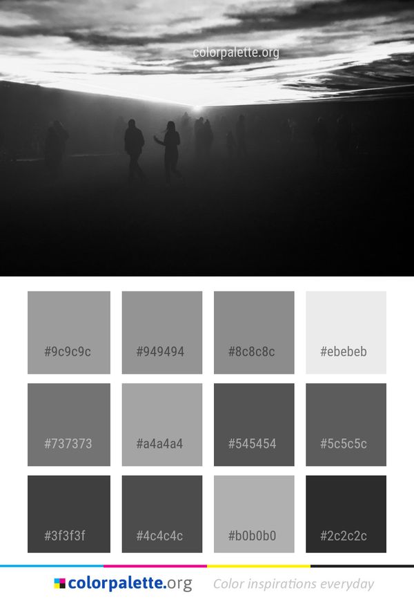 Black Sky And White Color Palette