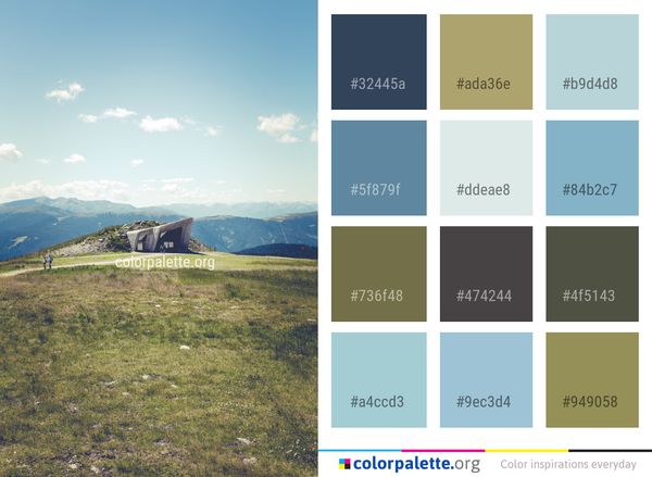 Grassland Sky Highland Color Palette