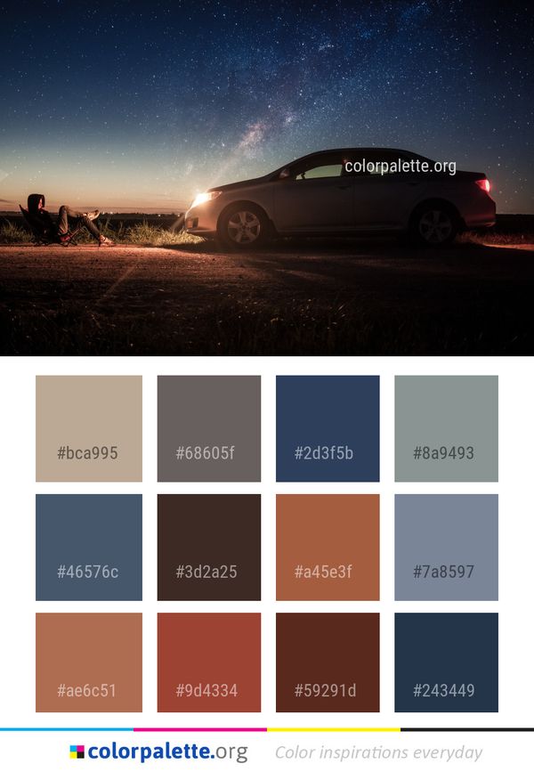 Car Sky Nature Color Palette