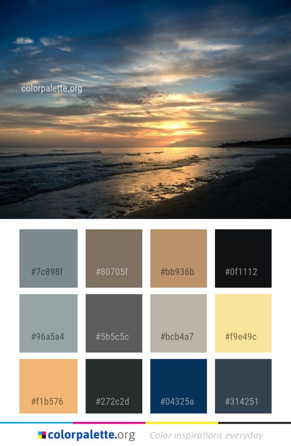 Horizon Sky Sea Color Palette