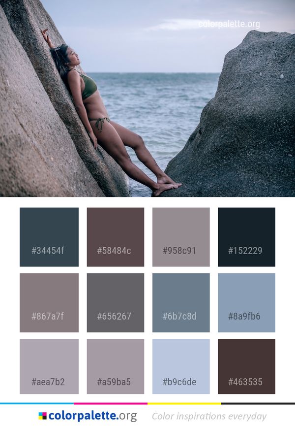 Sea Rock Sky Color Palette