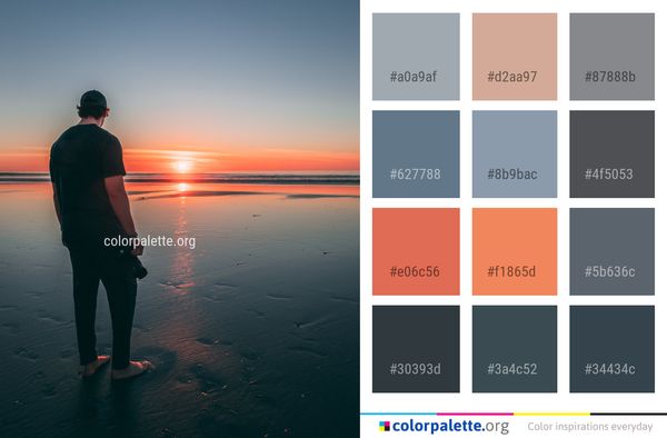 Sea Water Horizon Color Palette