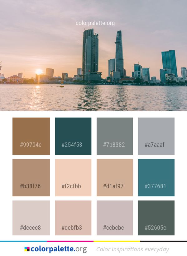 Skyline Skyscraper City Color Palette