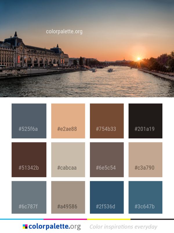 Waterway Sky River Color Palette