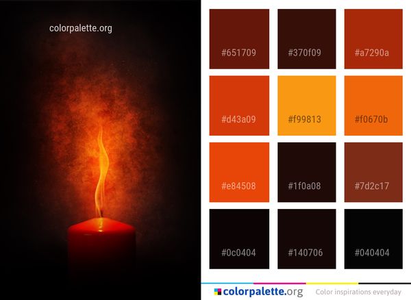 Heat Flame Geological Phenomenon Color Palette