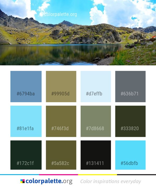 Nature Wilderness Mountain Color Palette