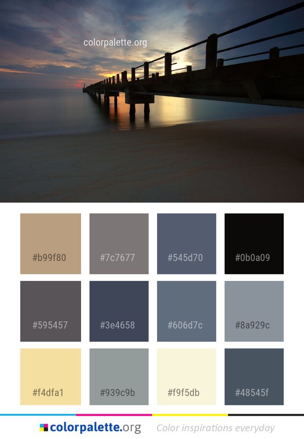 Reflection Sky Water Color Palette