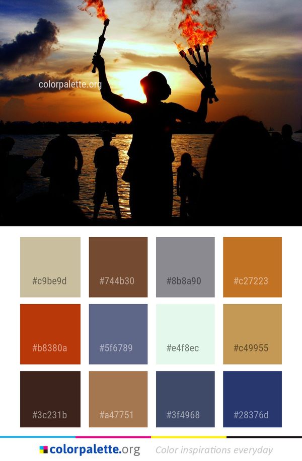 Sky Sunset Sunrise Color Palette