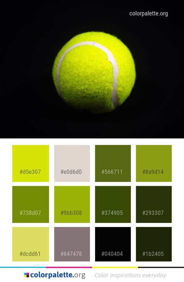 Ball Yellow Color Palette