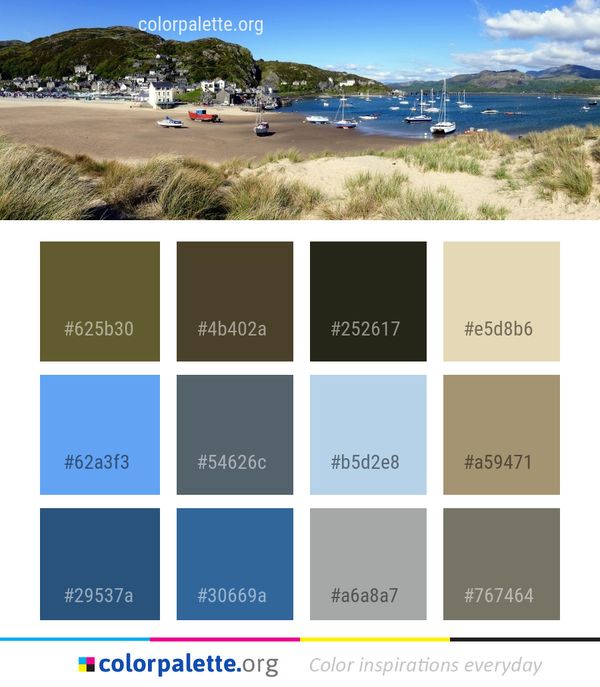 Body Of Water Coast Beach Color Palette