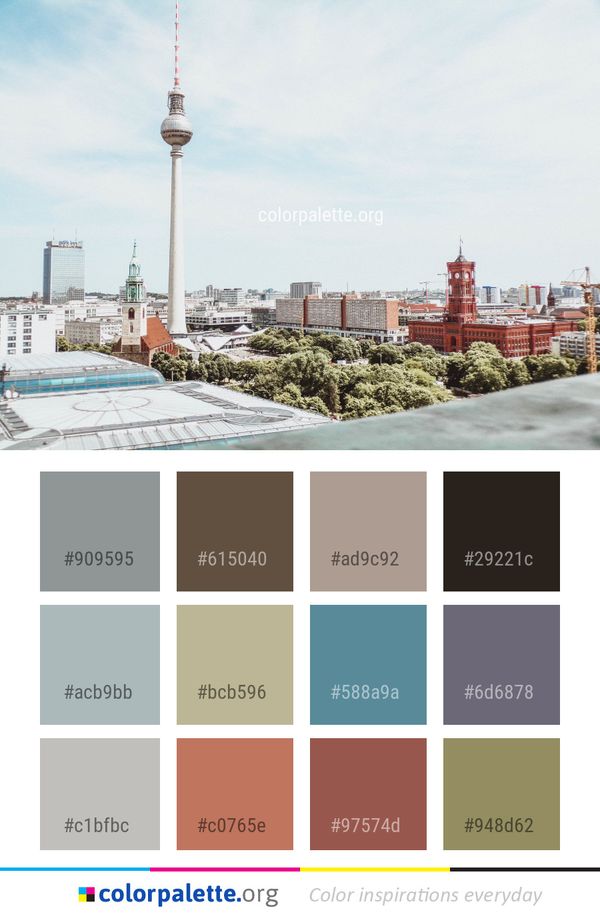 City Urban Area Tower Color Palette