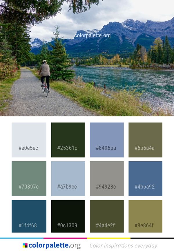 Nature Wilderness Mountain Range Color Palette