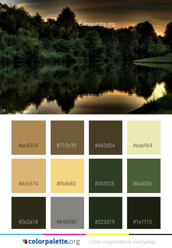 Reflection Water Nature Color Palette