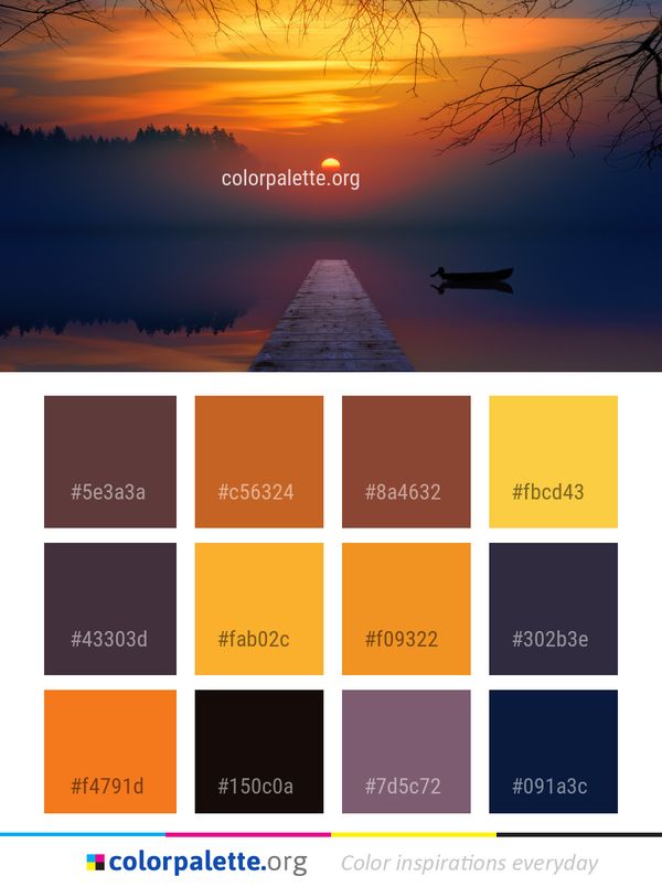 Sky Nature Sunset Color Palette