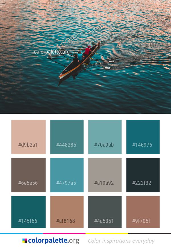 Water Nature Reflection Color Palette