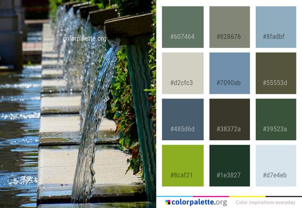 Water Reflection Feature Color Palette