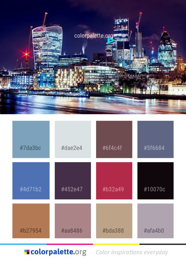 Cityscape Metropolitan Area City Color Palette