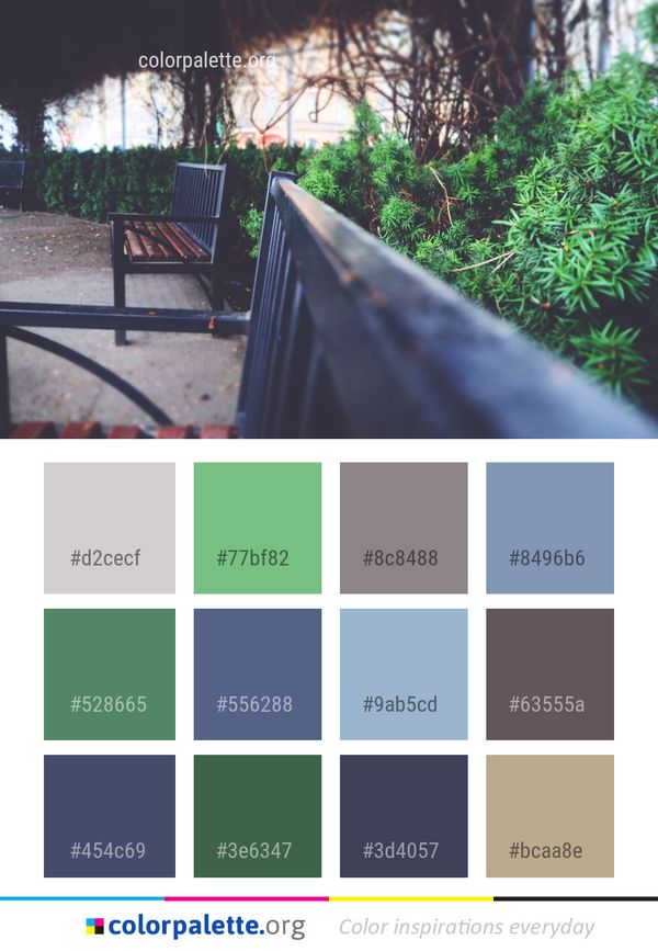Green Plant Tree Color Palette