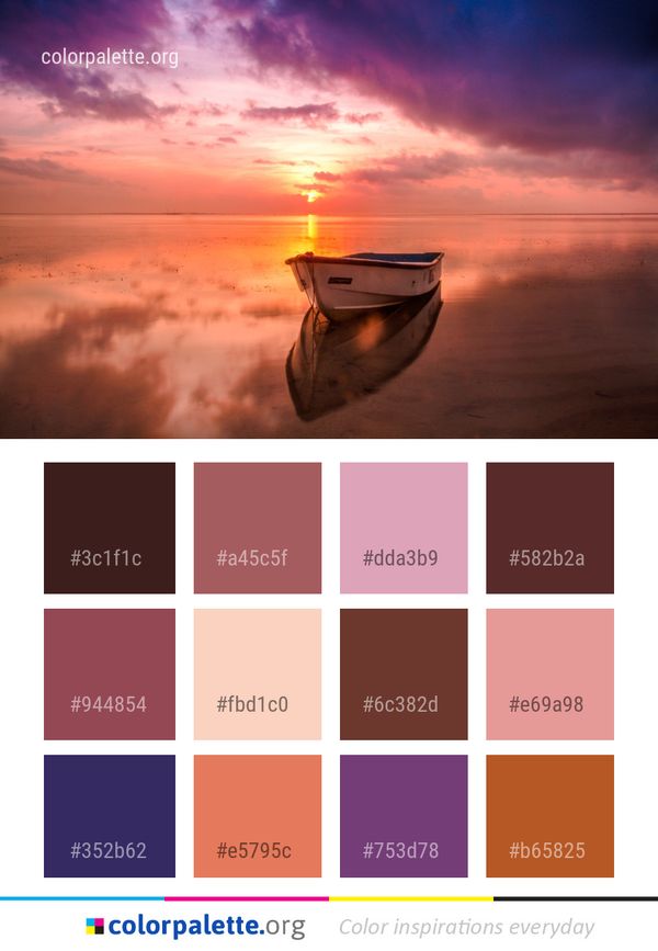 Horizon Sky Reflection Color Palette
