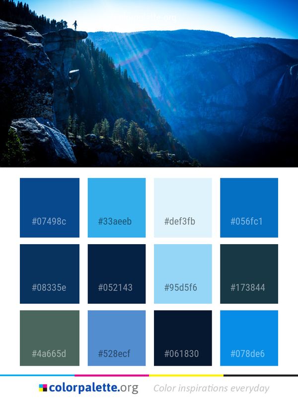 Nature Sky Mountain Color Palette