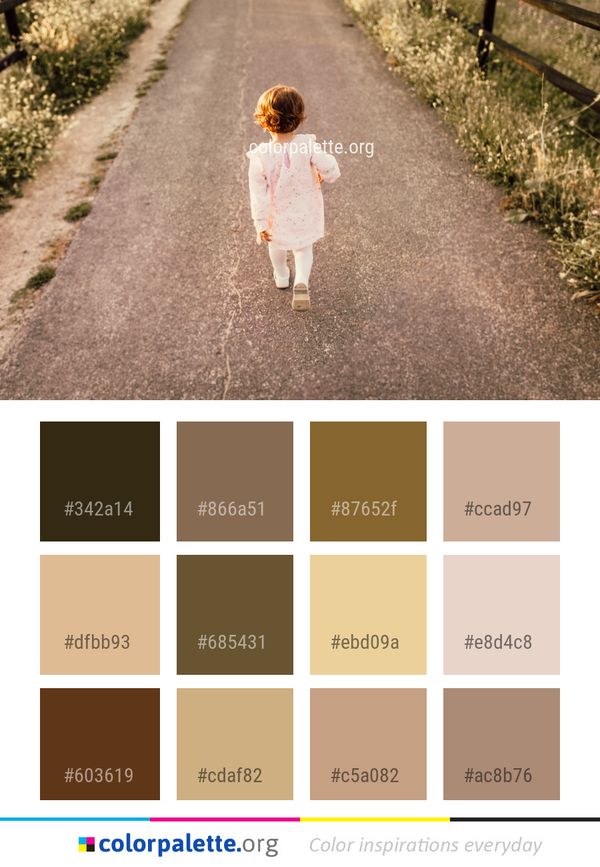 Photograph Child Path Color Palette