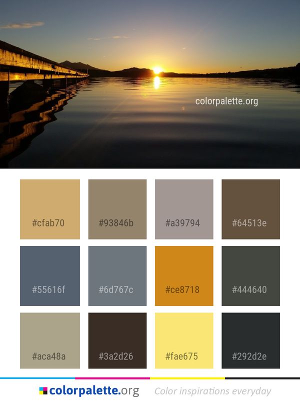 Reflection Sky Water Color Palette