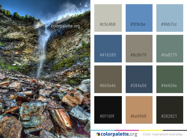 Water Nature Body Of Color Palette