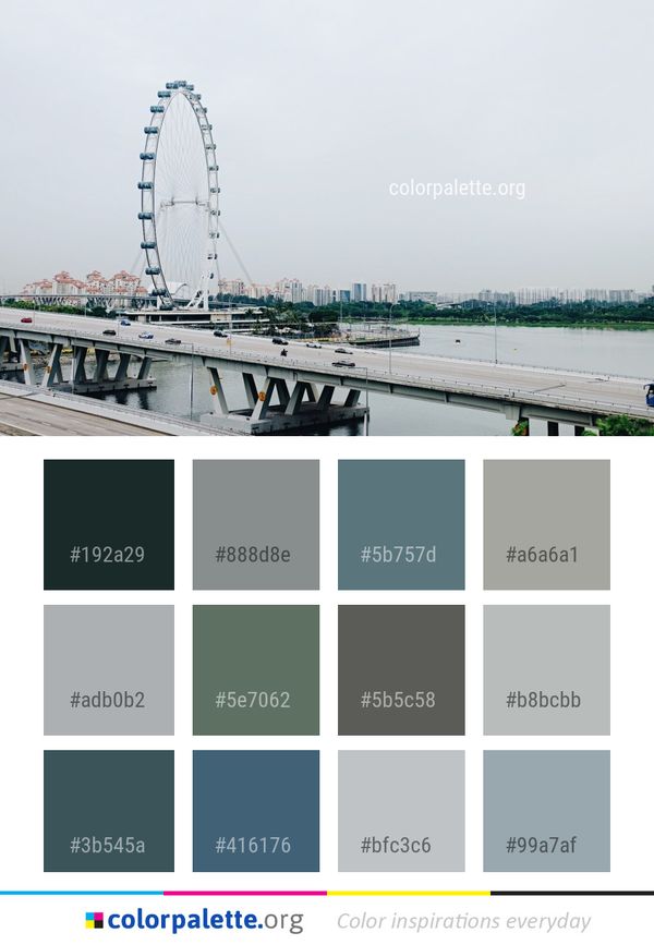 Bridge Cable Stayed Fixed Link Color Palette